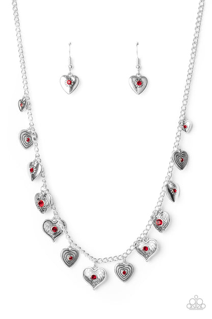 Lovely Lockets - red - Paparazzi necklace
