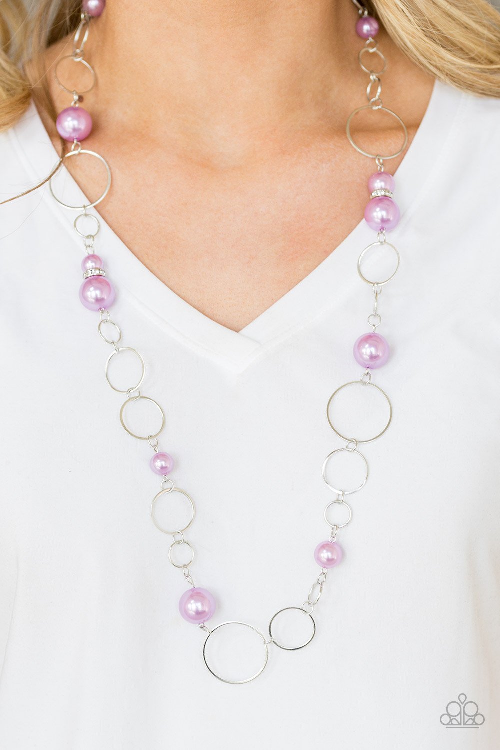 Lovely Lady Luck - purple - Paparazzi necklace