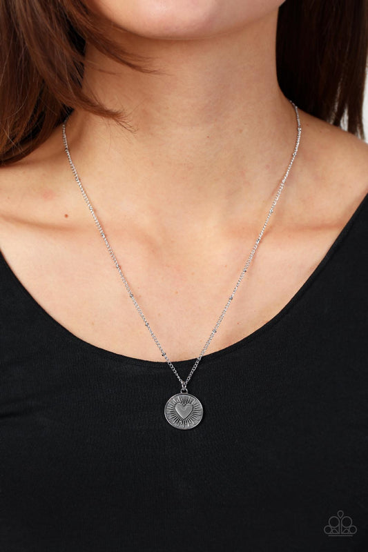 Lovestruck Shimmer - silver - Paparazzi necklace
