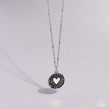 Lovestruck Shimmer - silver - Paparazzi necklace