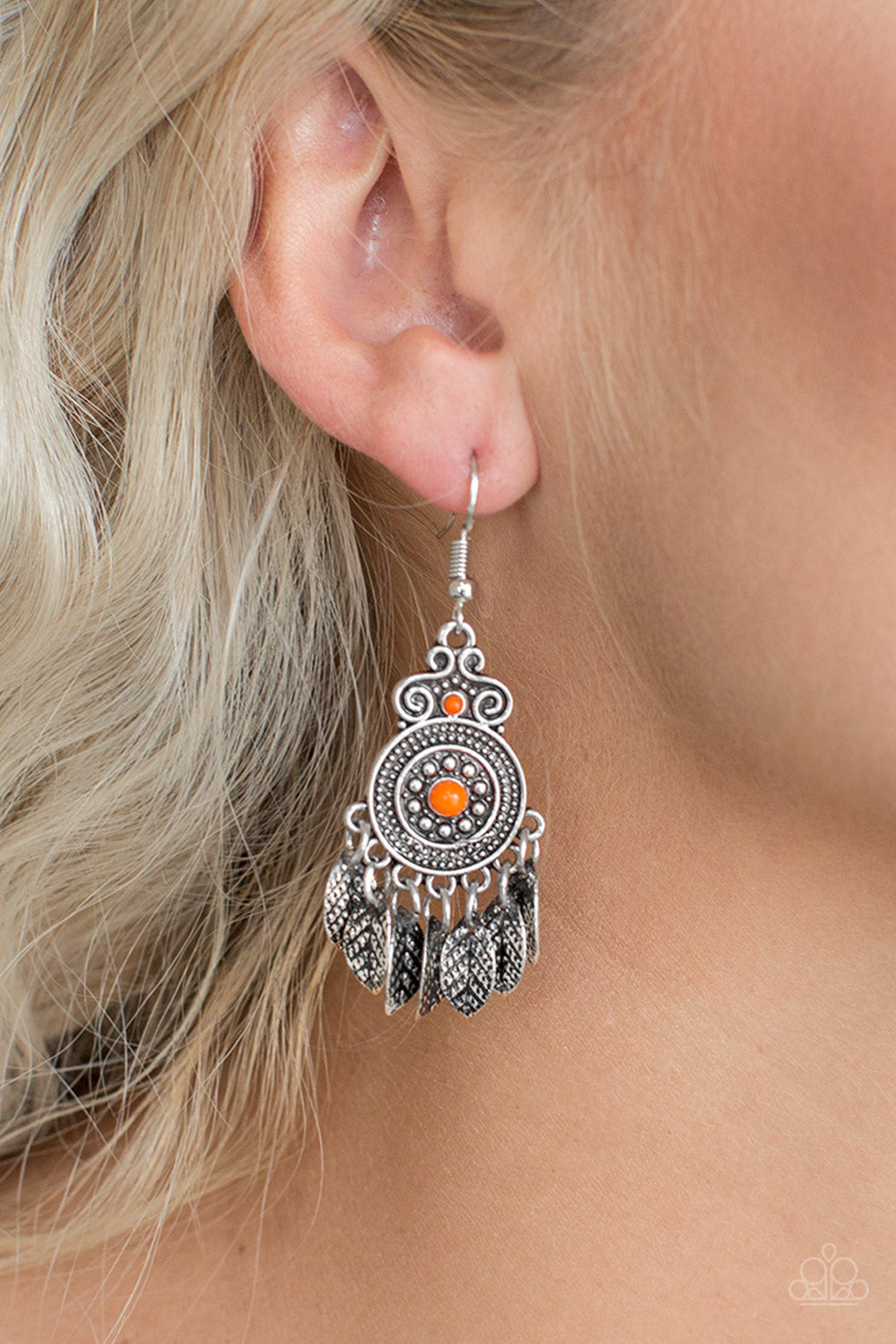 Lower East WILDSIDE - orange - Paparazzi earrings