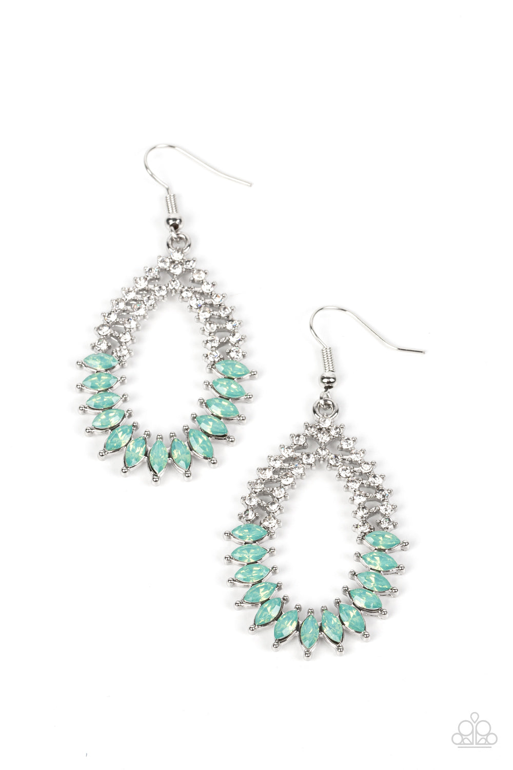 Lucid Luster - green - Paparazzi earrings