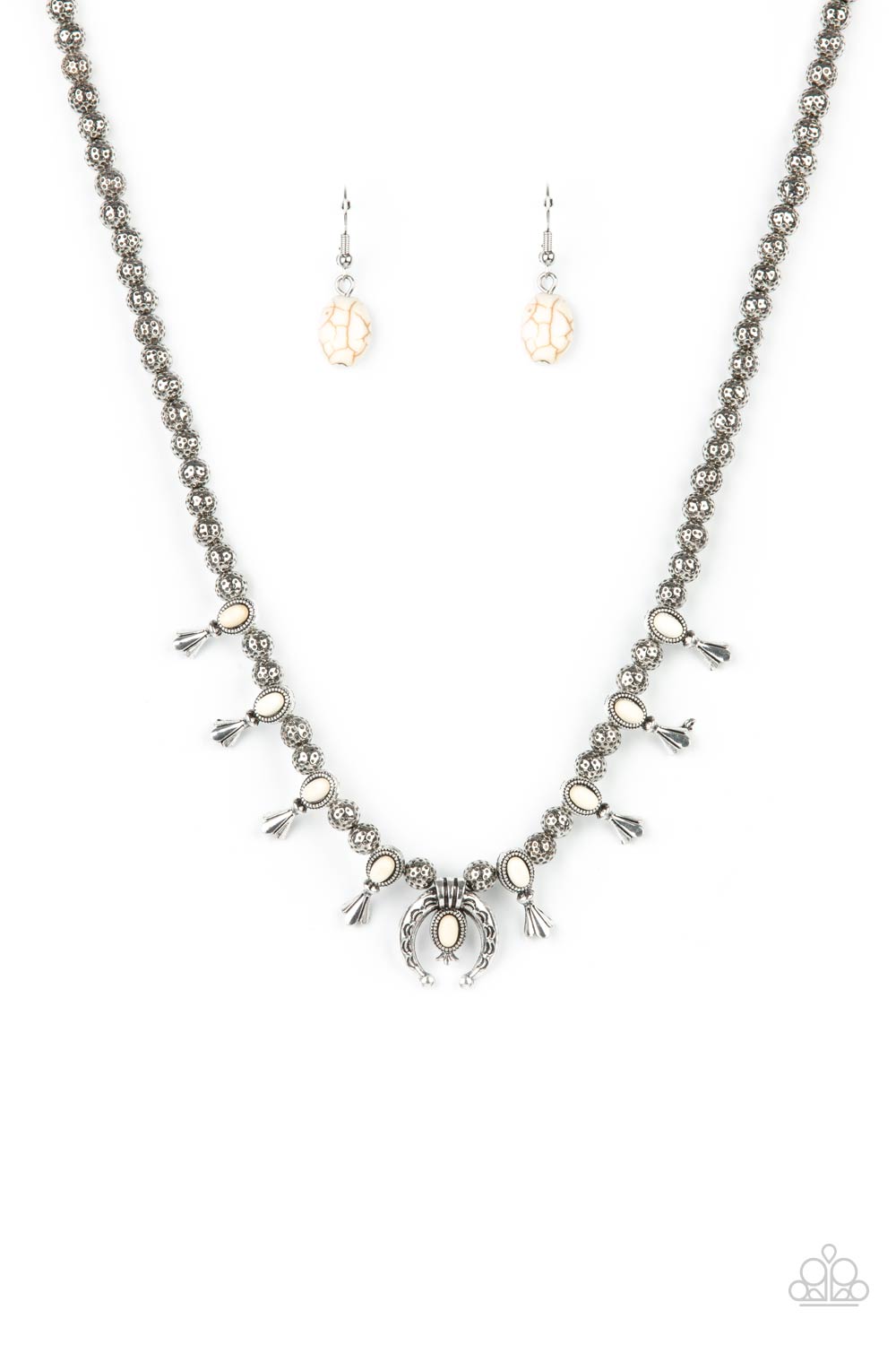 Luck Of The West - white - Paparazzi necklace