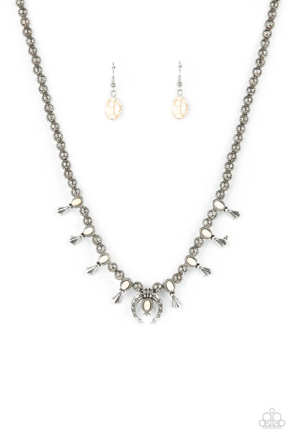 Luck Of The West - white - Paparazzi necklace