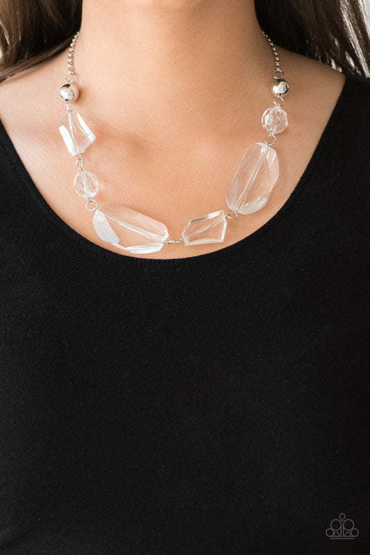 Luminous Luminary - white  - Paparazzi necklace