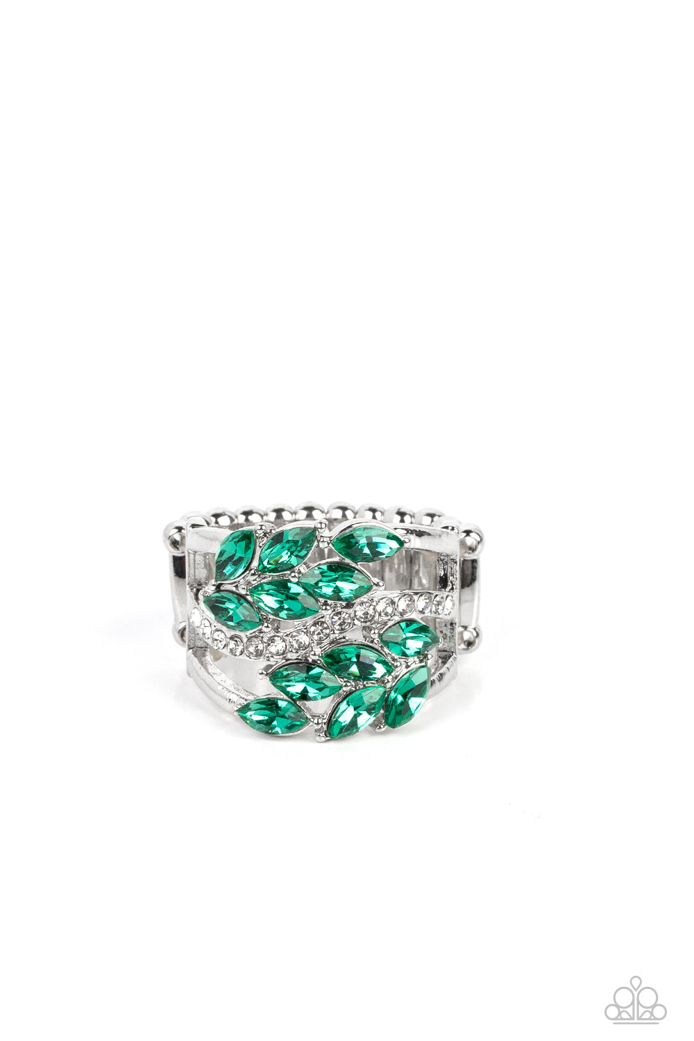 Luminously Leafy - green - Paparazzi ring