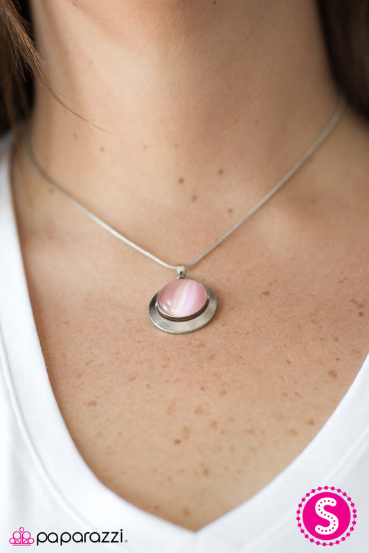 Lunar Eclipse - Pink - Paparazzi necklace