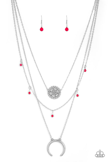 Lunar Lotus - pink - Paparazzi necklace
