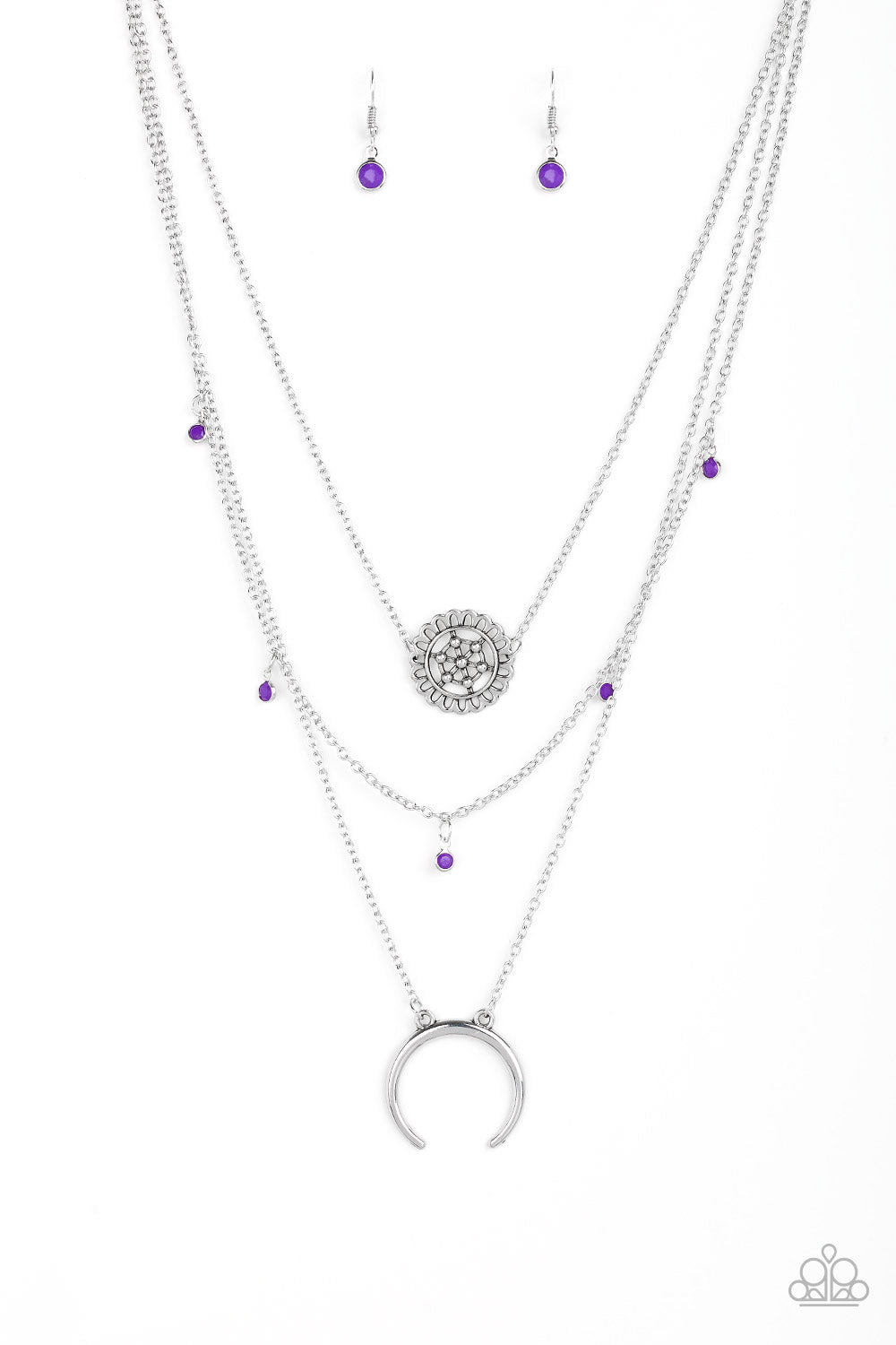 Lunar Lotus - purple - Paparazzi necklace