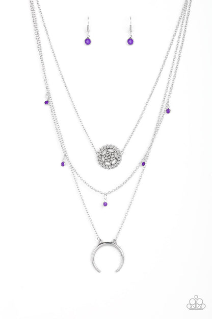 Lunar Lotus - purple - Paparazzi necklace