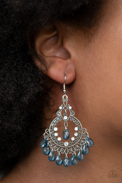 Lyrical Luster - blue - Paparazzi earrings