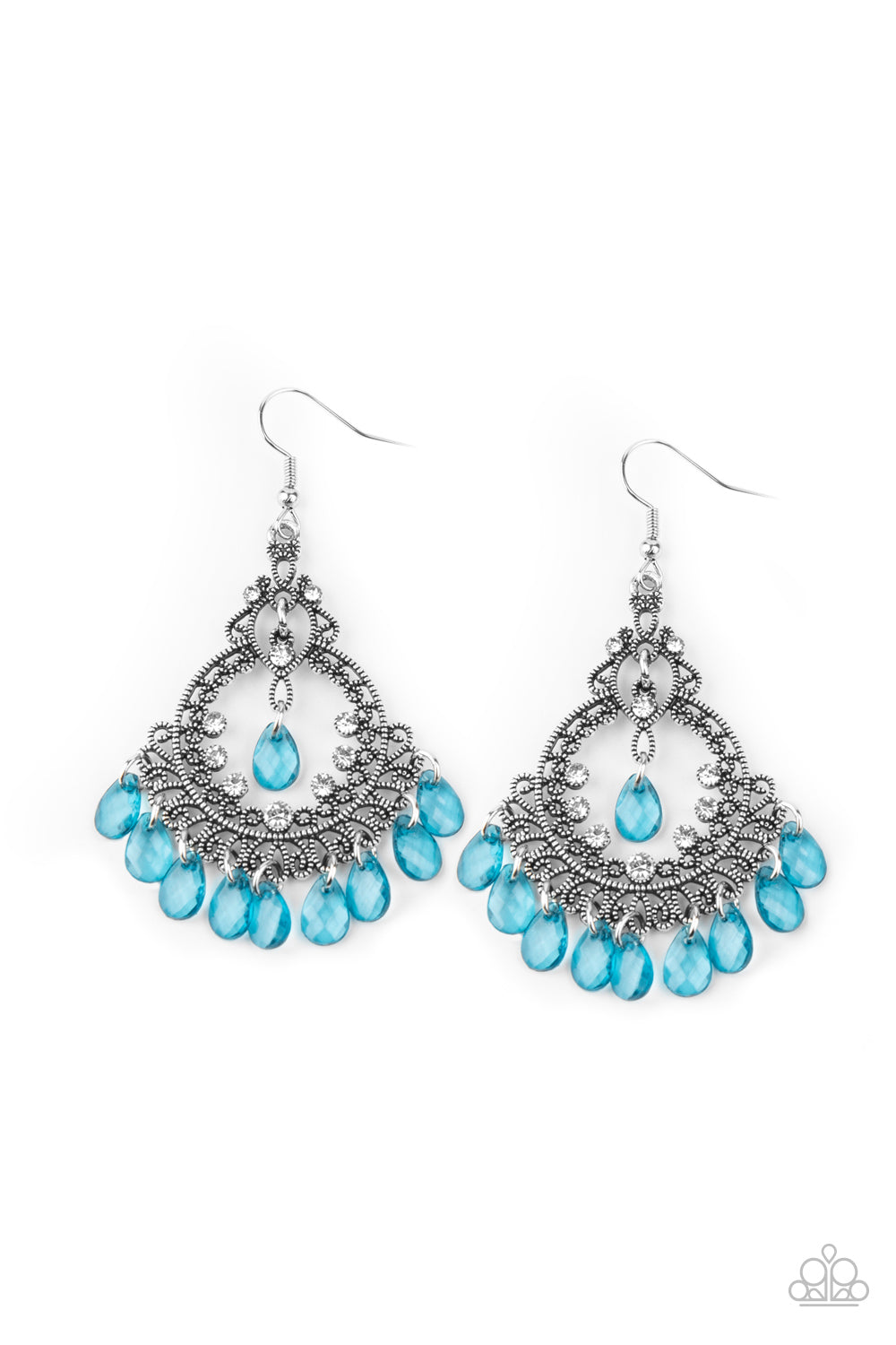 Lyrical Luster - blue - Paparazzi earrings