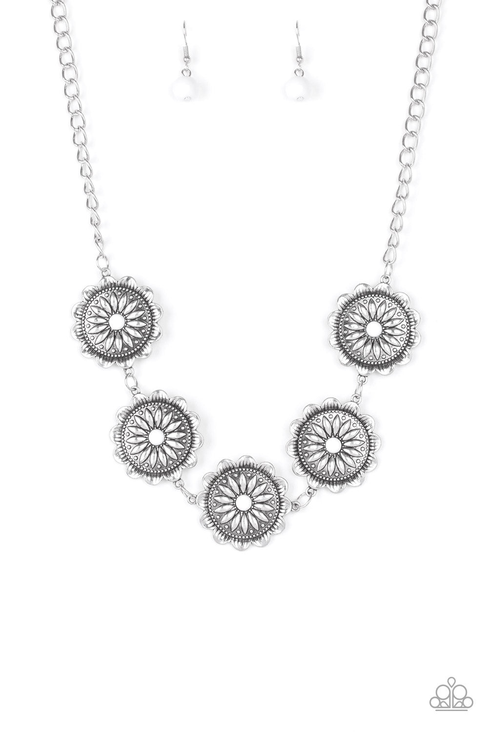 ME-dallions, Myself and I - white - Paparazzi necklace