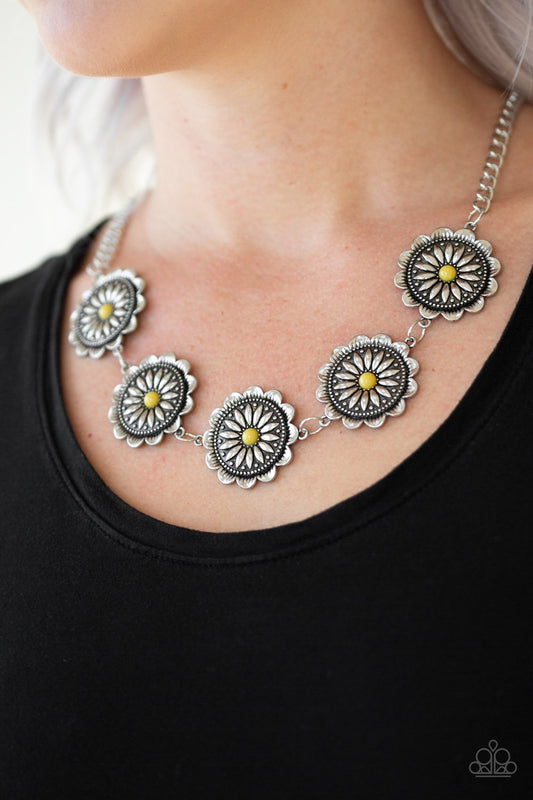 ME-dallions, Myself and I-yellow-Paparazzi necklace