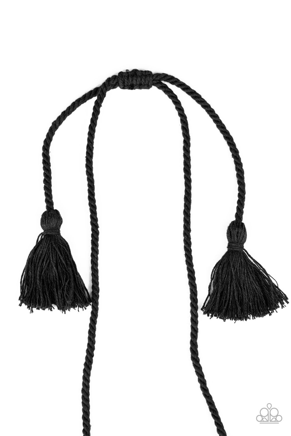 Macrame Mantra - black - Paparazzi necklace