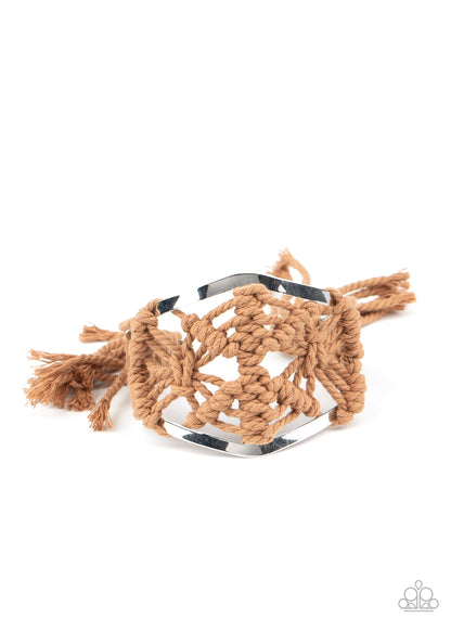Macrame Mode - brown - Paparazzi bracelet
