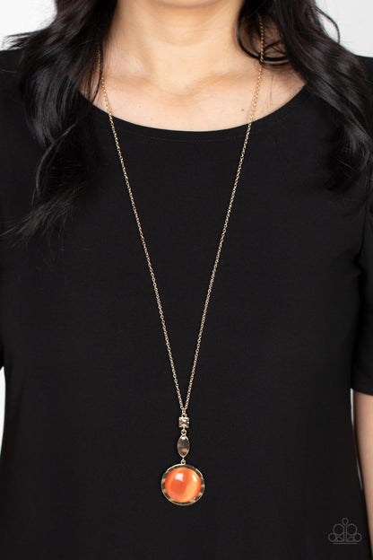 Magic Carpet Cruise - orange - Paparazzi necklace