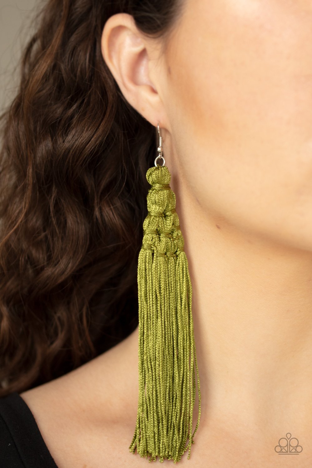 Magic Carpet Ride-green-Paparazzi earrings