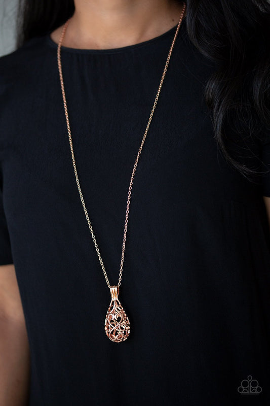 Magic Potions - rose gold - Paparazzi necklace