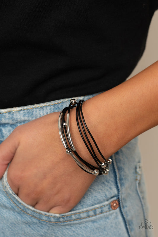 Magnetically Modern - black - Paparazzi bracelet