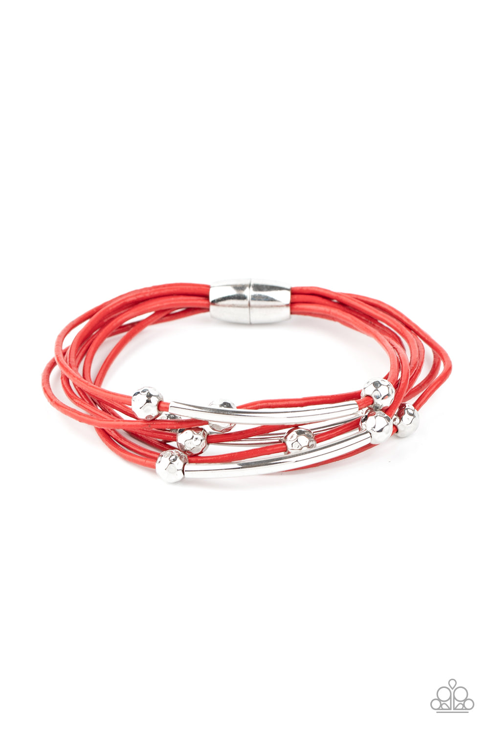 Magnetically Modern - red - Paparazzi bracelet