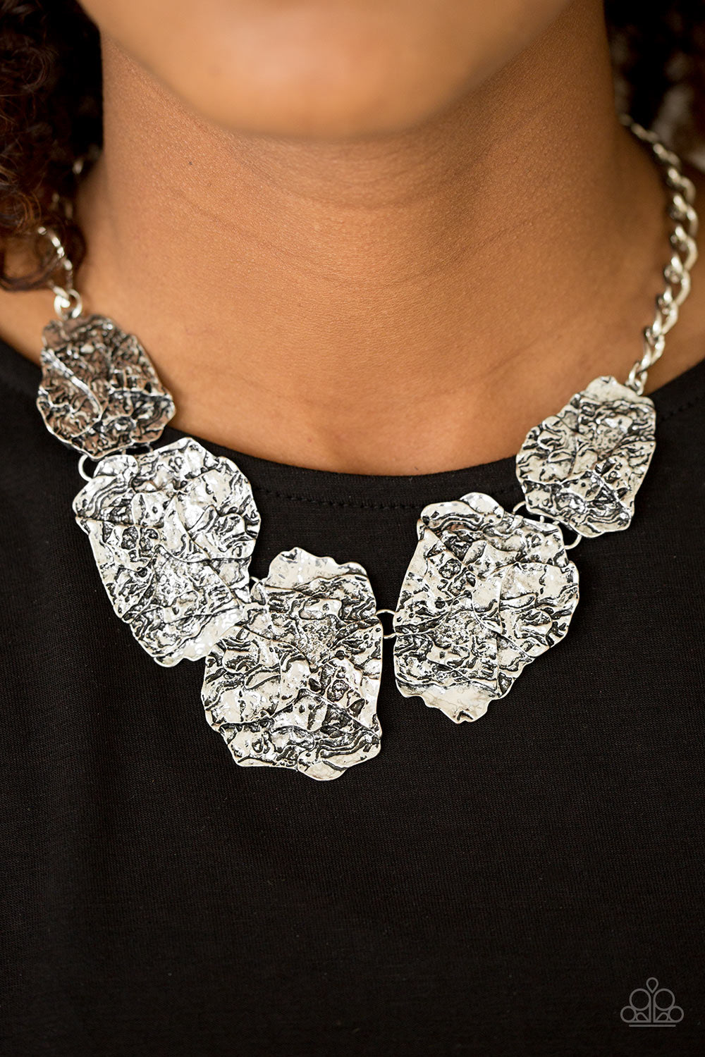 Magnificently Meteorite - silver - Paparazzi necklace
