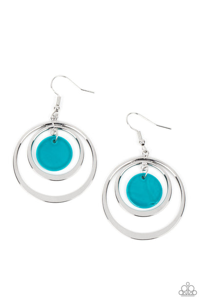Mai Tai Tango - blue - Paparazzi earrings