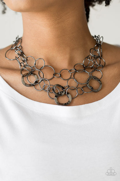 Main Street Mechanics-black-Paparazzi necklace