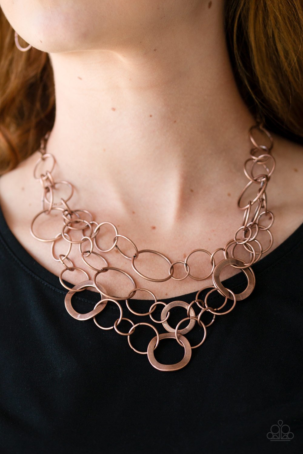 Main Street Mechanics - copper - Paparazzi necklace