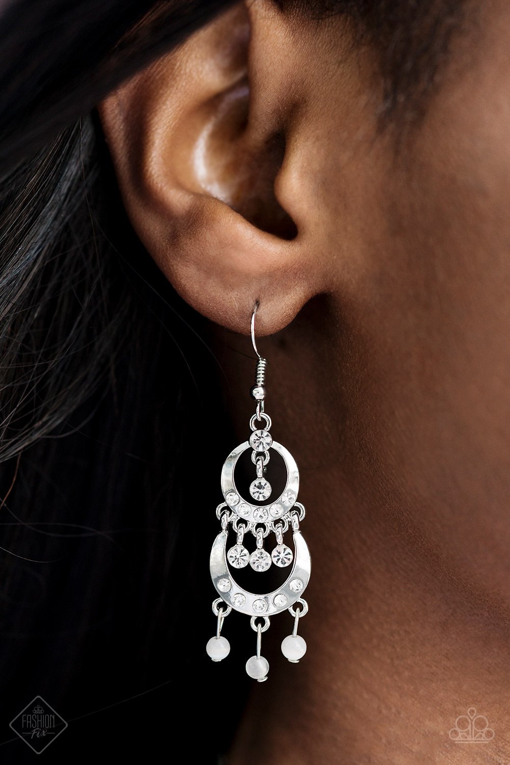 Mainstage Meet and Greet - white - Paparazzi earrings