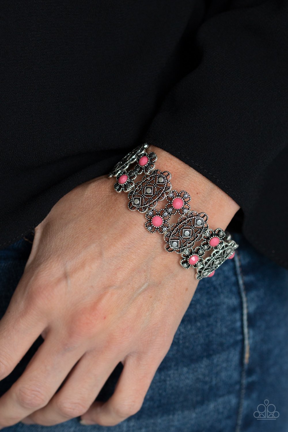 Majestic Gardens-pink-Paparazzi bracelet