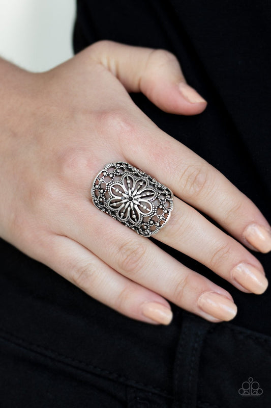 Majestic Mandala-black-Paparazzi ring