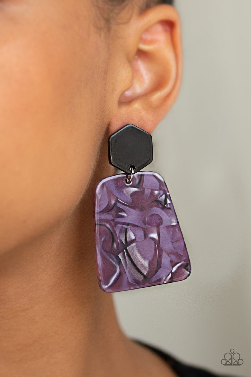 Majestic Mariner-purple-Paparazzi earrings