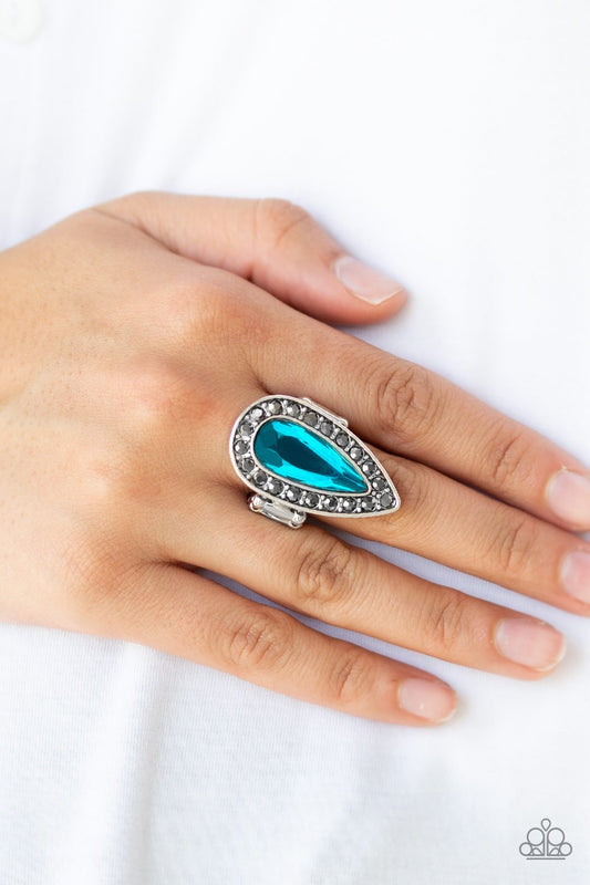 Majestic Mayhem-blue-Paparazzi ring
