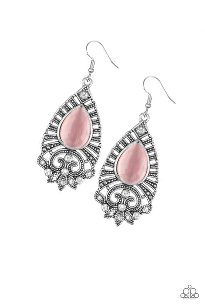 Majestically Malibu - pink - Paparazzi earrings