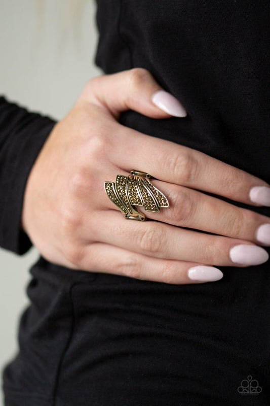 Majestically Monte Carlo-brass-Paparazzi ring