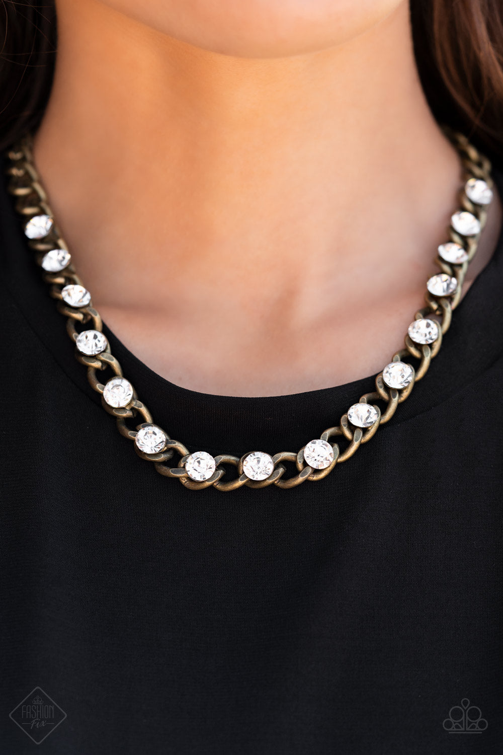 Major Moxie - brass - Paparazzi necklace