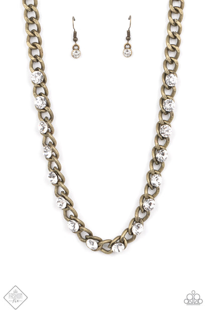 Major Moxie - brass - Paparazzi necklace
