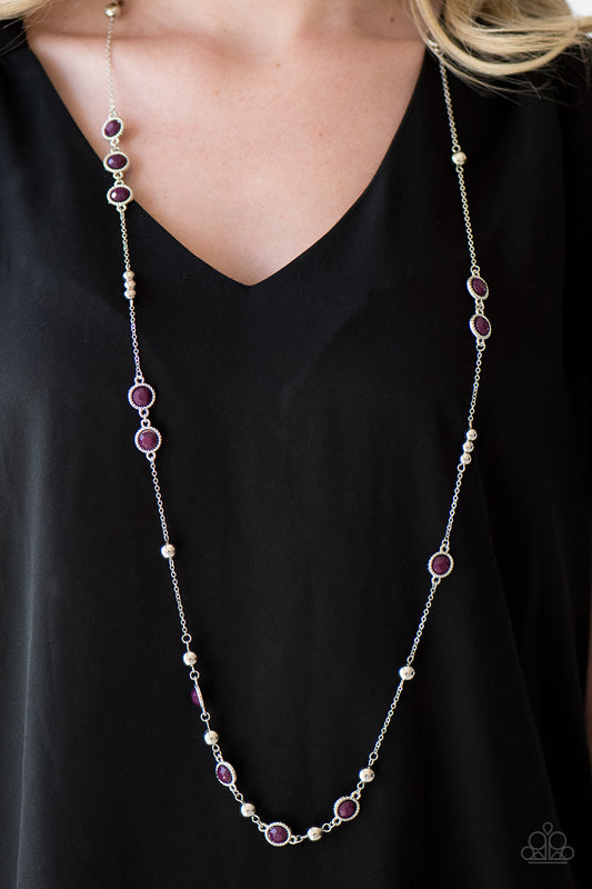 Make a Scene - purple - Paparazzi necklace