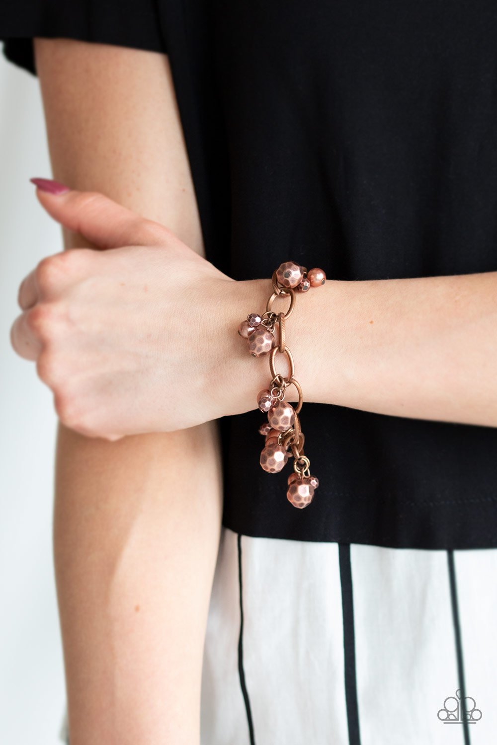 Make Do in Malibu-copper-Paparazzi bracelet