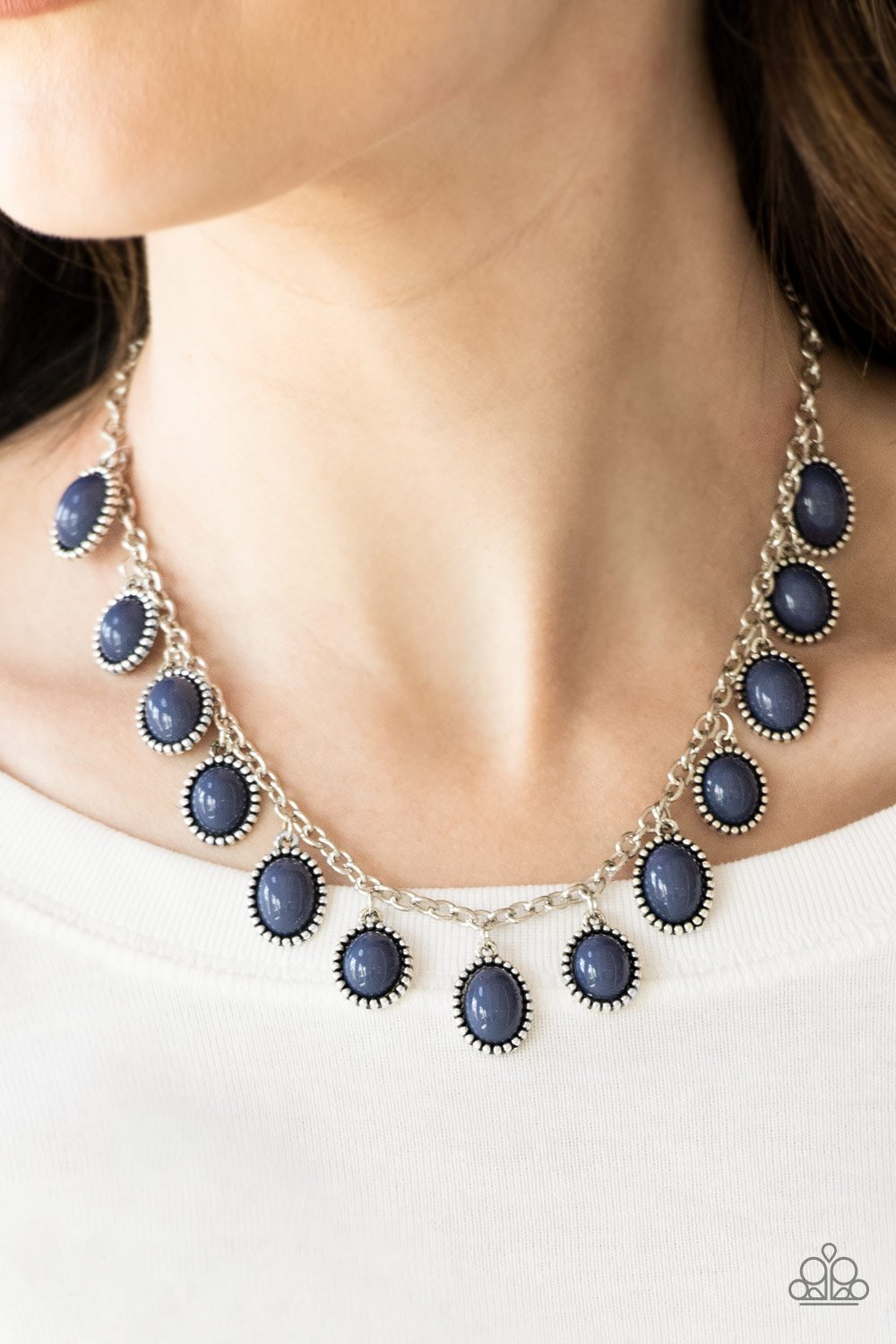 Make Some Roam-blue-Paparazzi necklace