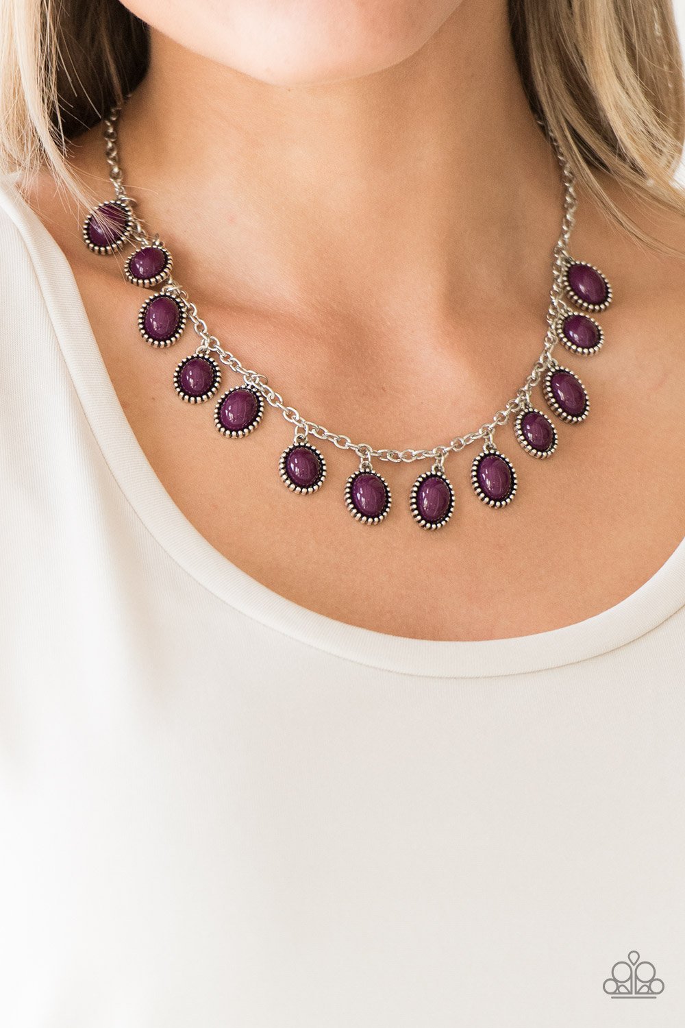 Make Some Roam-purple-Paparazzi necklace