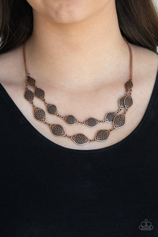 Make Yourself at Homestead - copper - Paparazzi necklace