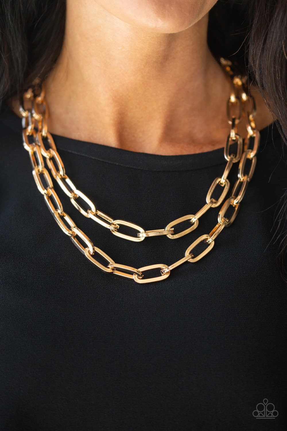 Make a CHAIN-ge - gold - Paparazzi necklace