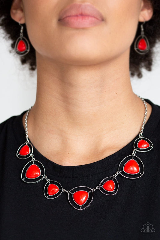 Make a Point-red-Paparazzi necklace