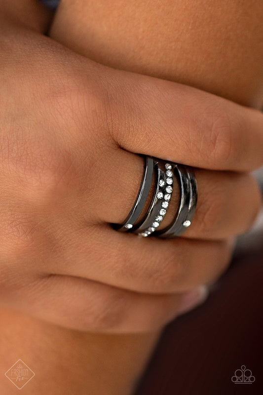 Make a SHEEN-white-Paparazzi ring