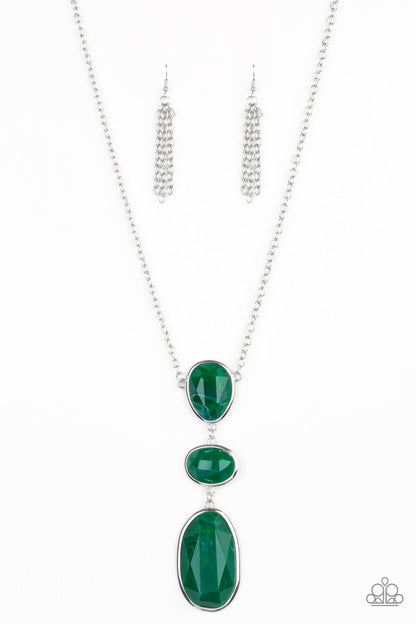 Making An Impact - green - Paparazzi necklace