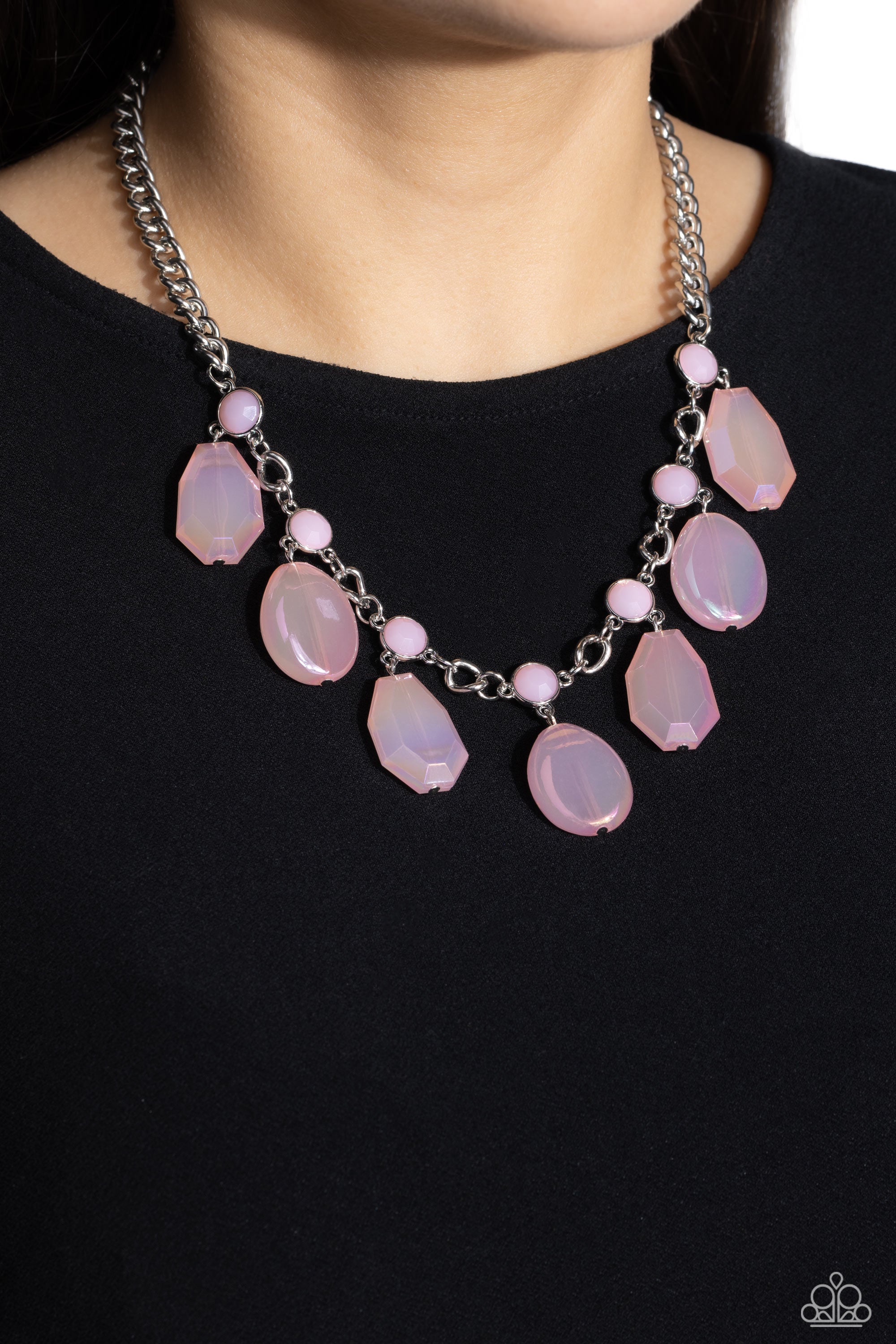 Maldives Mural - pink - Paparazzi necklace – JewelryBlingThing