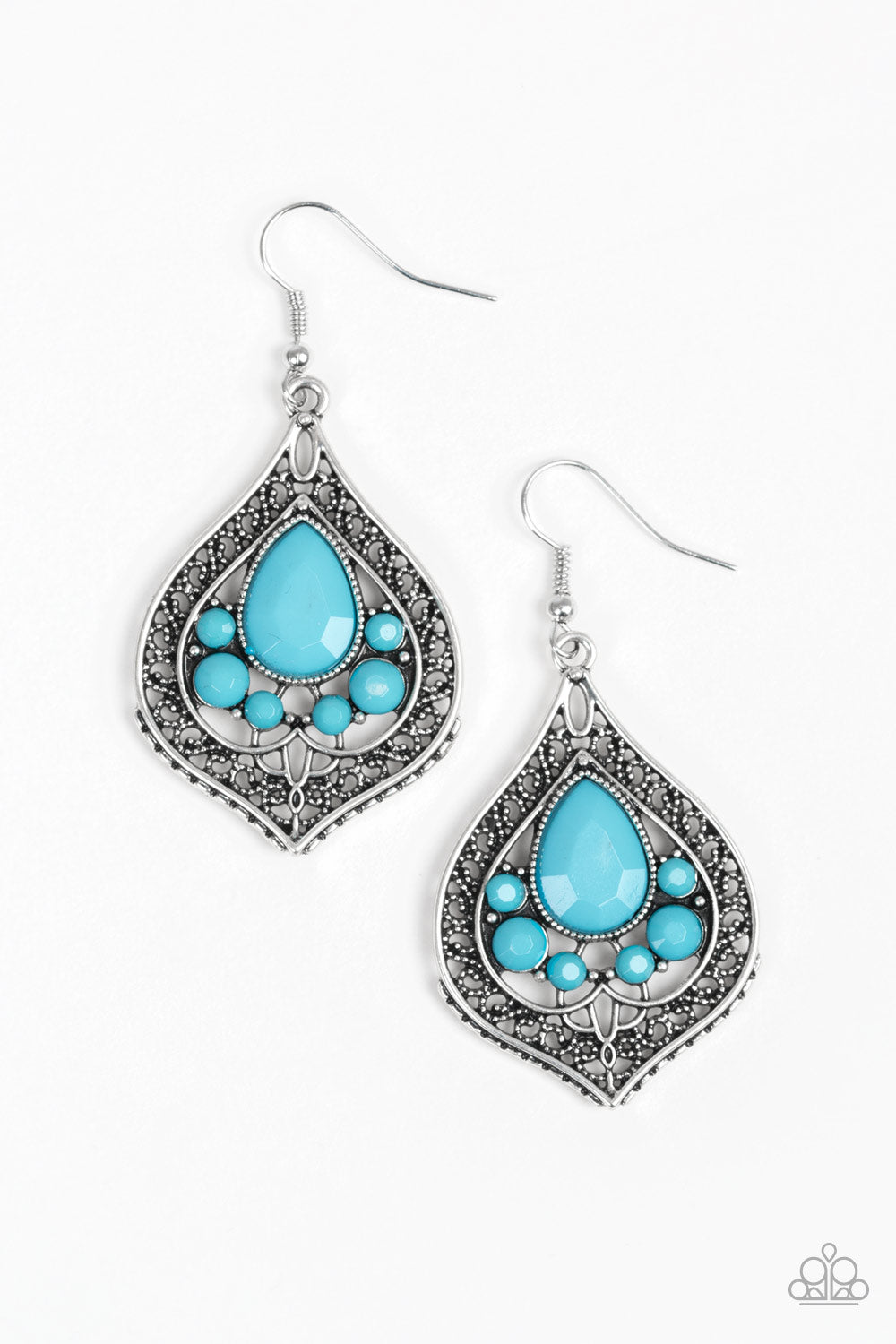 Malibu Mama - blue - Paparazzi earrings