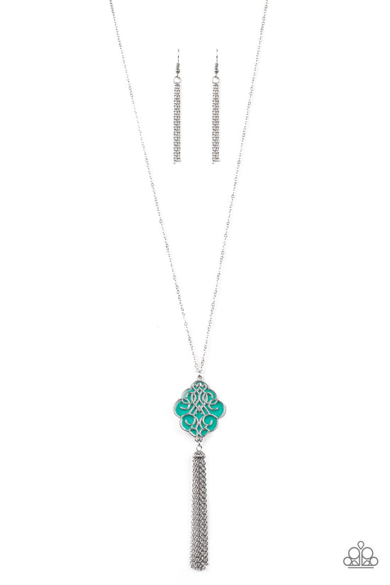 Malibu Mandala - green - Paparazzi necklace – JewelryBlingThing